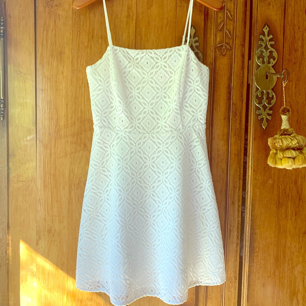 Lilly Pulitzer white crochet sundress